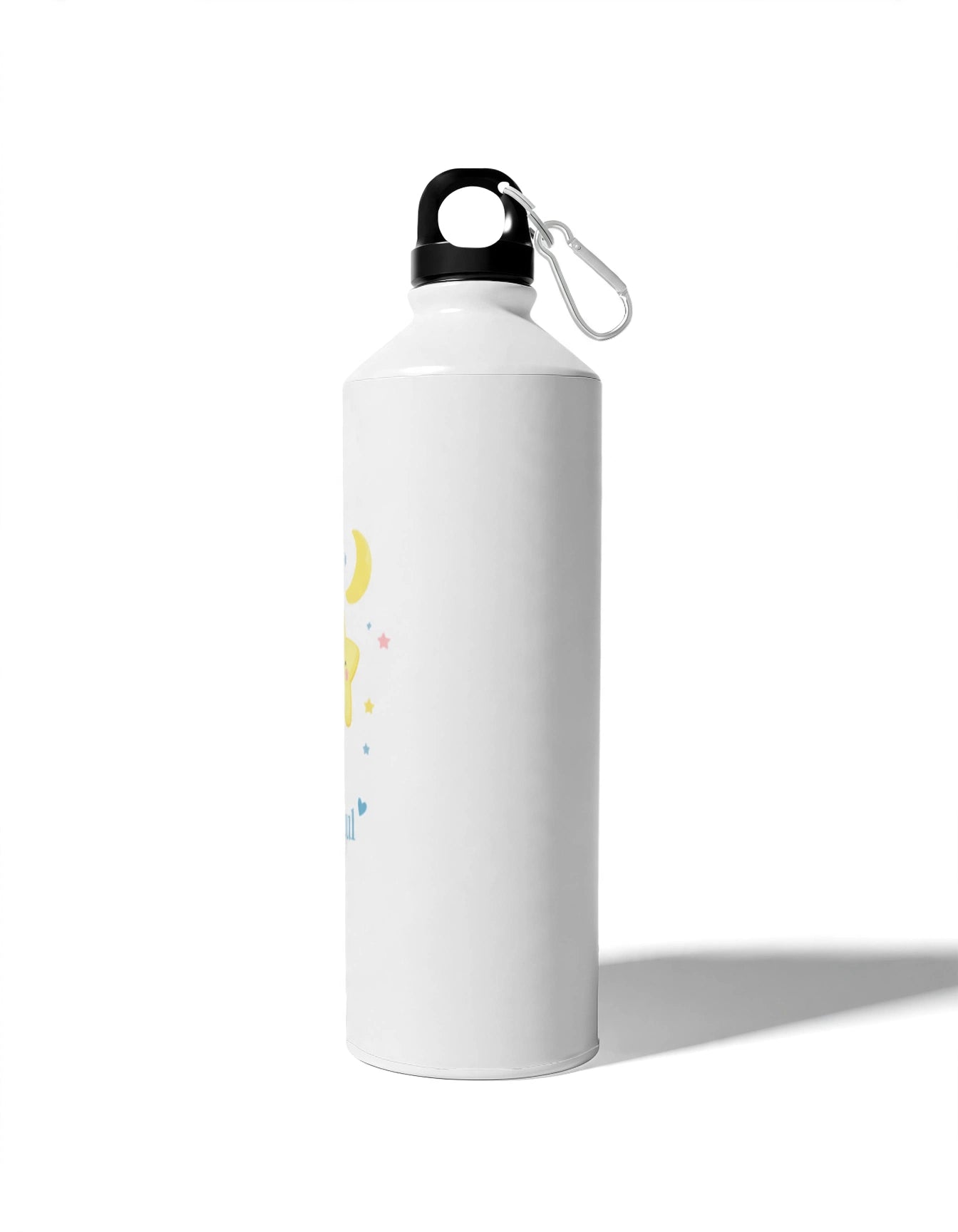 Personalised Name Sipper Water Bottle – Smiley Star Print | 750ml Aluminium Custom Gift