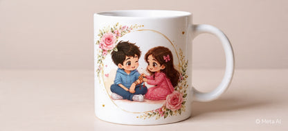 White Ceramic Coffee Mug – My First Friend | Rakhi & Gifting Special | 11oz