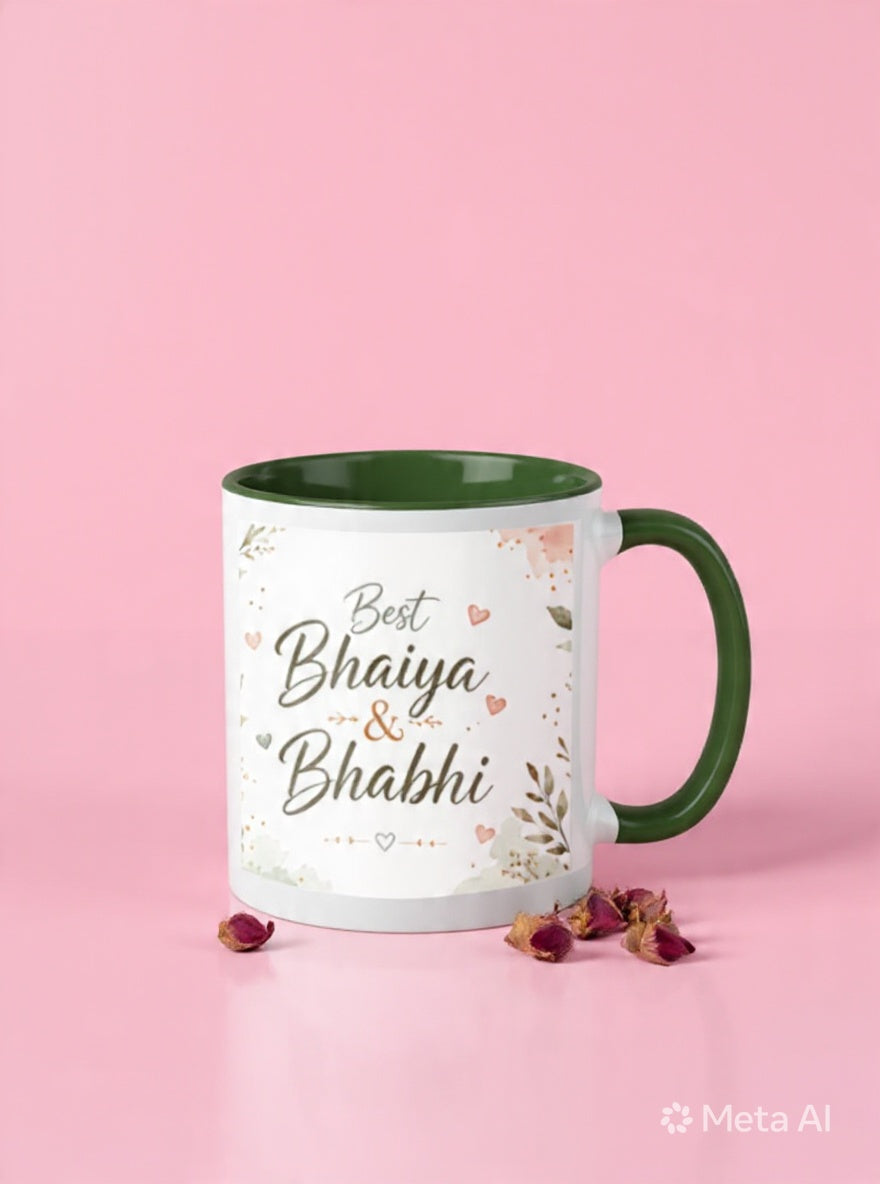 Best Bhai & Bhabhi Color Coffee Mug