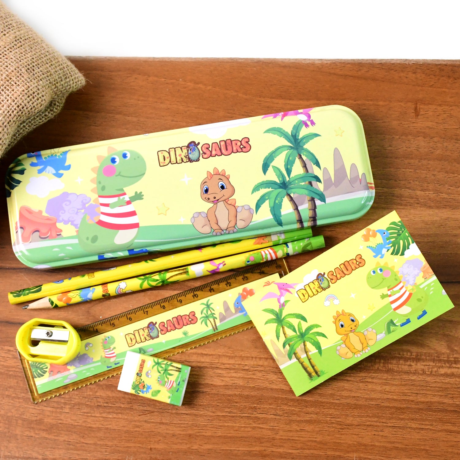 Dinosaur Printed Kids Stationery (Set)