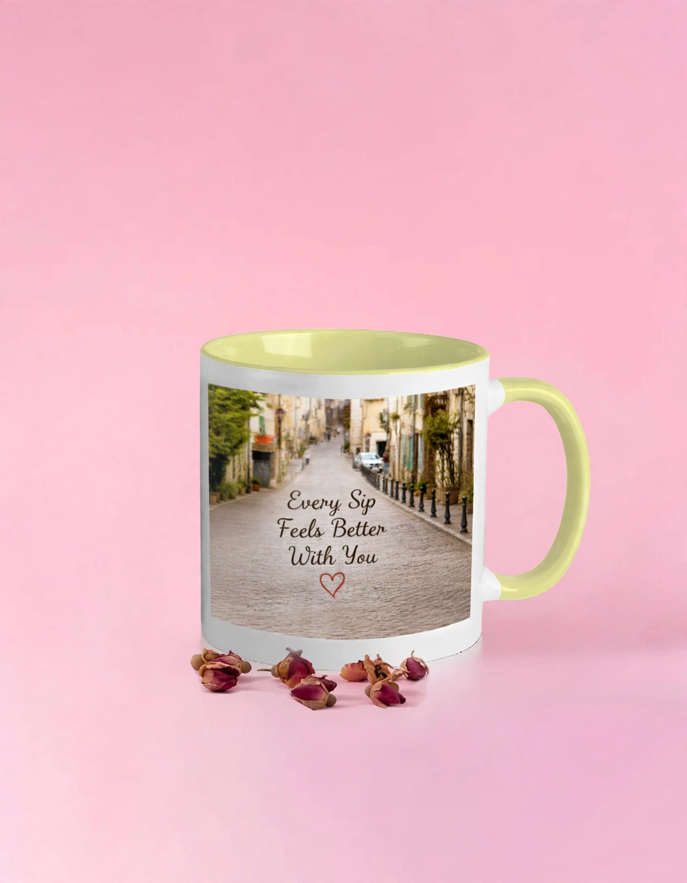 Couple Ceramic Coffee Mug – Every Sip Feels Better With You | 11oz Romantic Gift